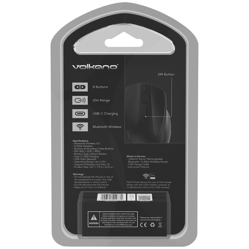 Volkano Aurum Series Bluetooth Wireless Mouse - Image 2