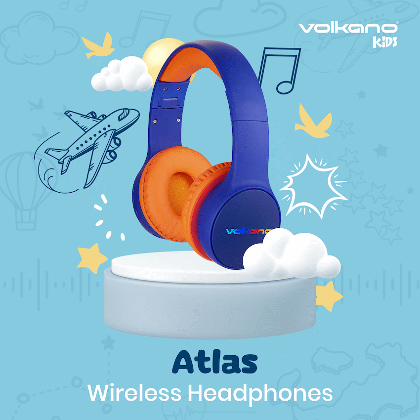 Volkano Atlas Bluetooth Padded Headphones with dB Switch Function - Image 6