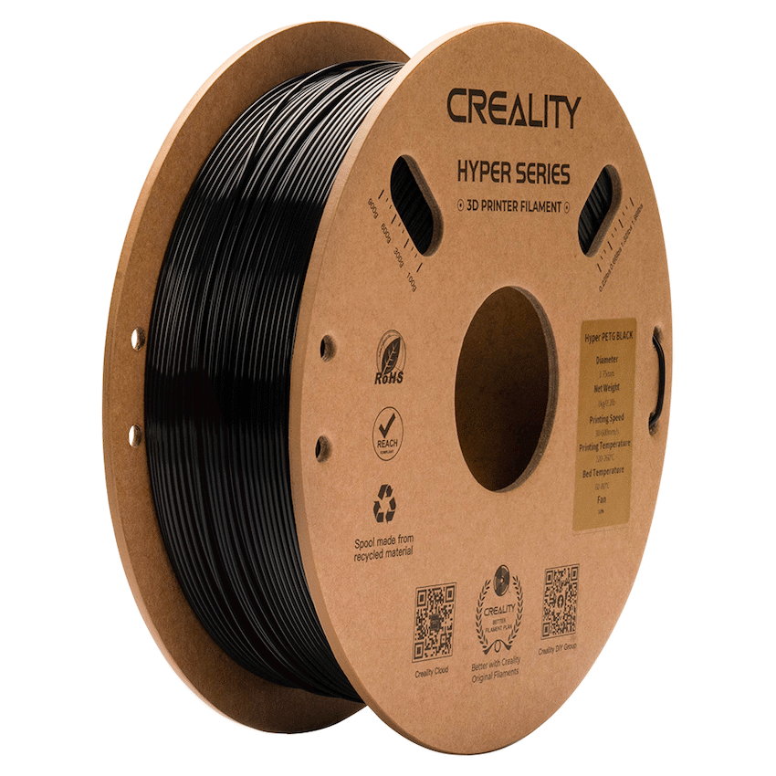 Creality Hyper-PETG Filament - Black - 1kg