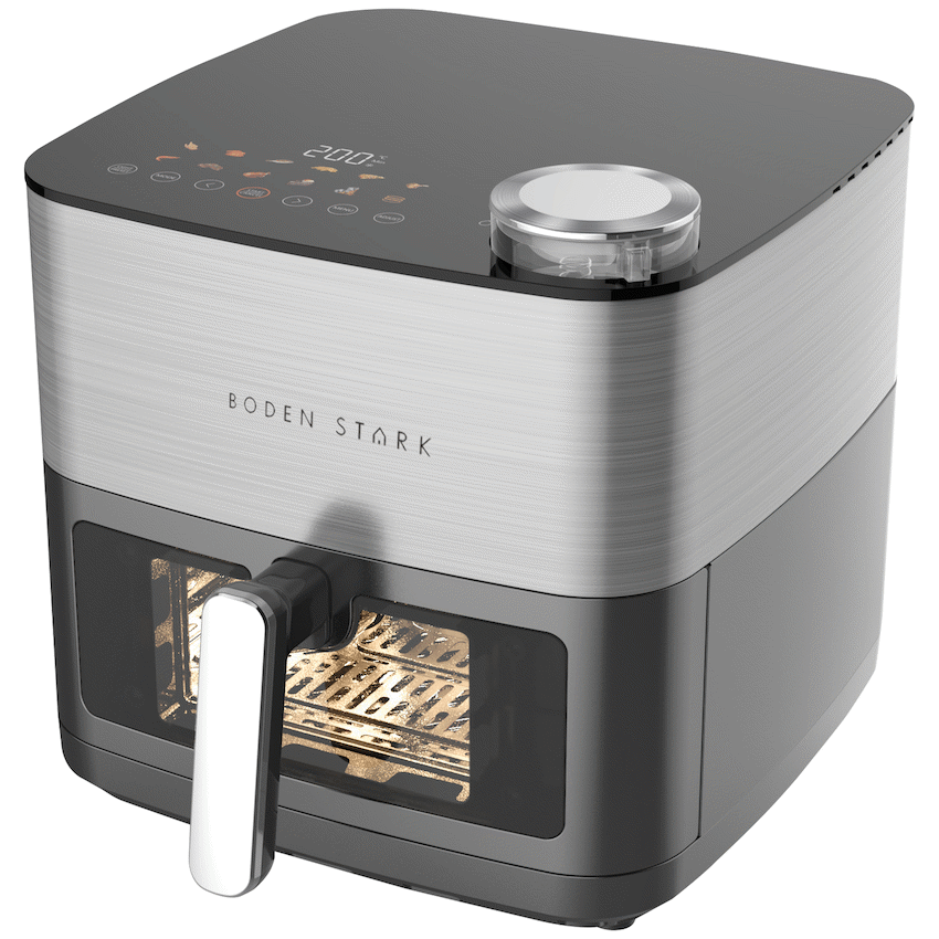 Boden Stark 8l Dual Element Air Fryer with Steaming Function