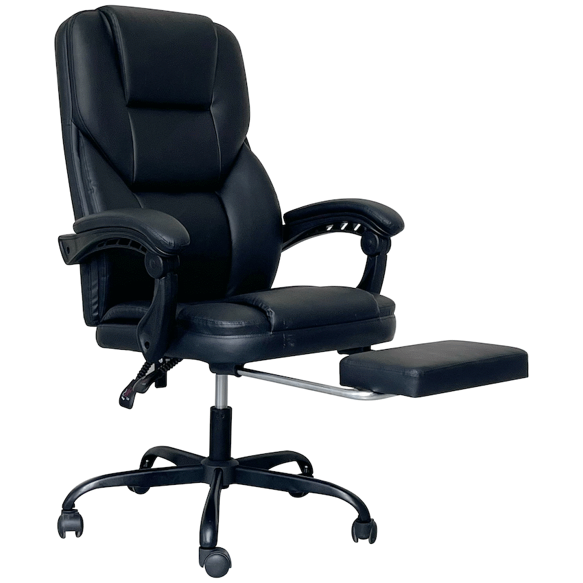 Everfurn Aries High Back Office Chair - Recline - Iron Base