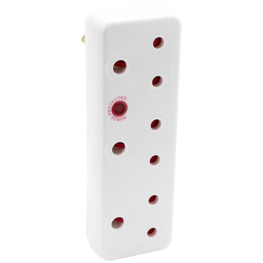 Ellies 3-Way Medium Surge Adaptor - White