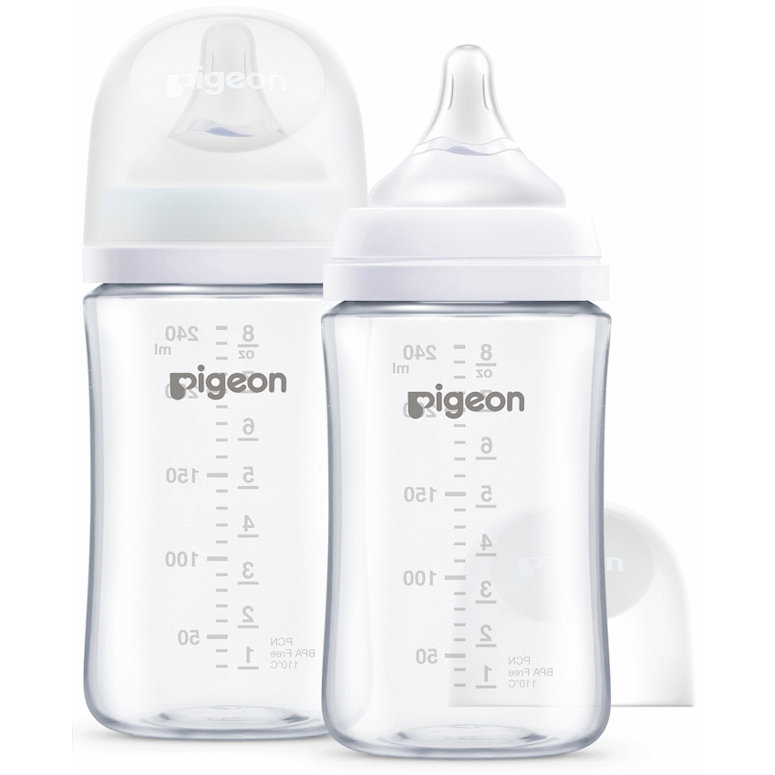 Pigeon Softouch Nursing Bottle T-Ester 240ml Logo -Twin Pack