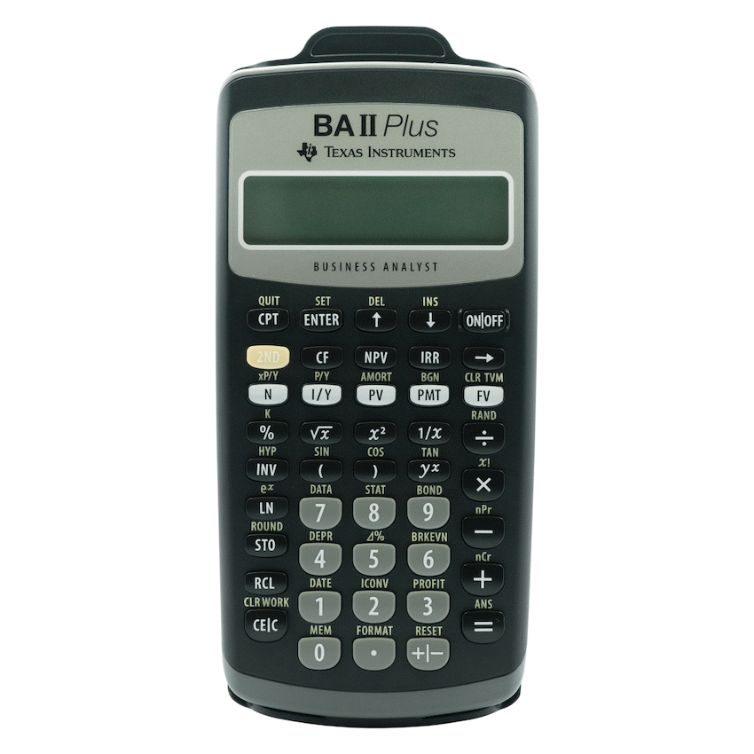 Texas Instruments BA ii Plus Financial Calculator