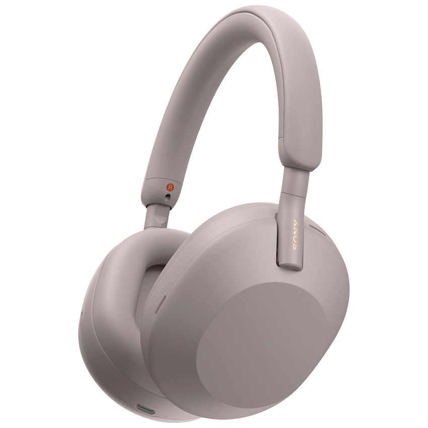 Sony WH1000XM5 Noise Cancelling BT Headphones - Smoky Pink