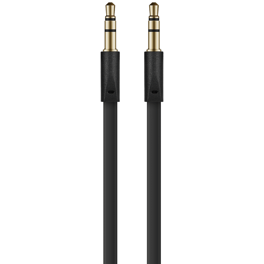 Volkano Slim Series Aux Cable 2m - Black