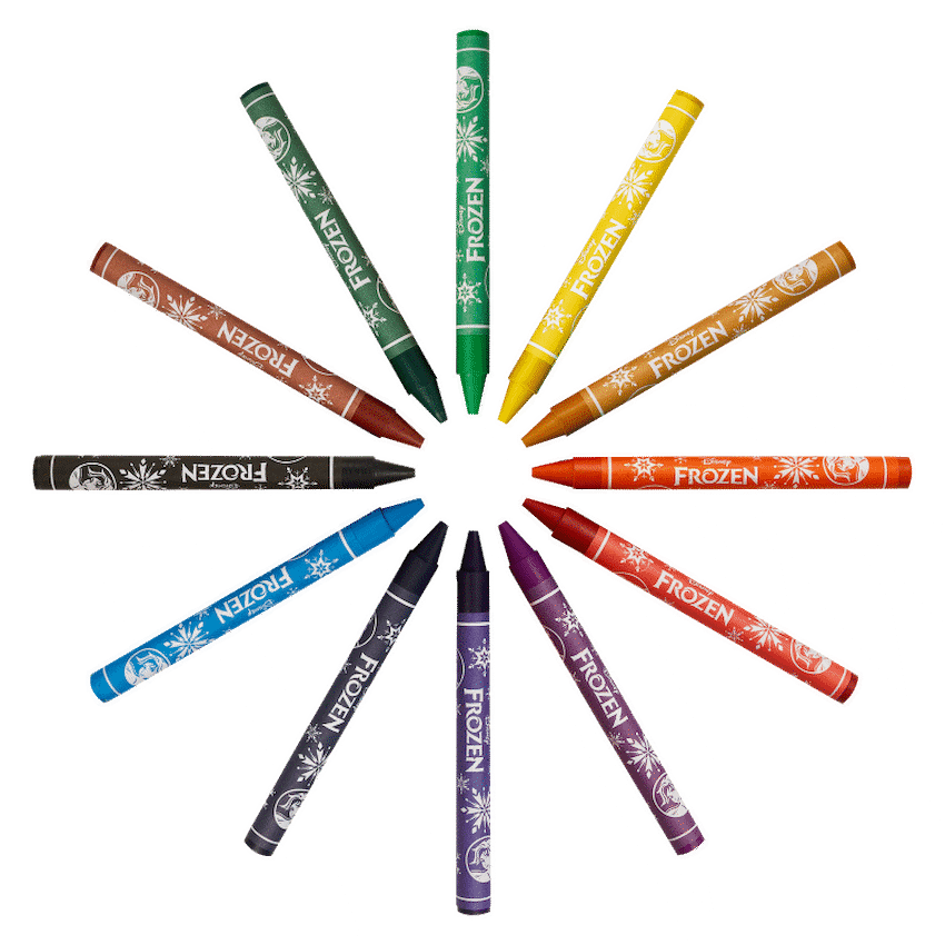 Frozen 12 Wax Crayons Multi