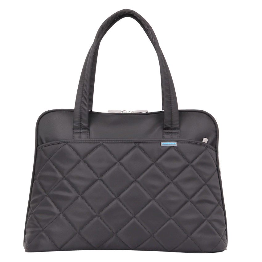 Kingsons 14.1" black shoulder laptop bag - Ladies in fashion