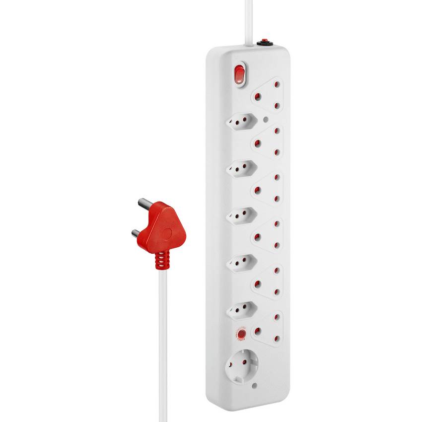 Nexon 12-Way Medium Surge Multiplug 0.5m - White