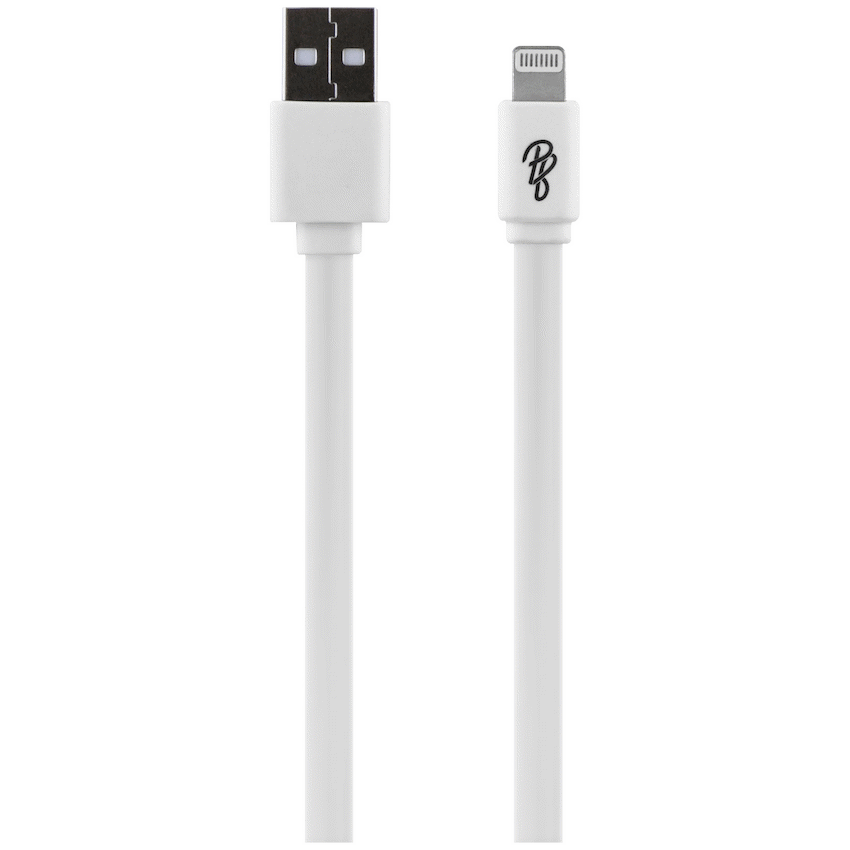 Pro Bass Energize Series Packaged Lightning Cable 1m - White