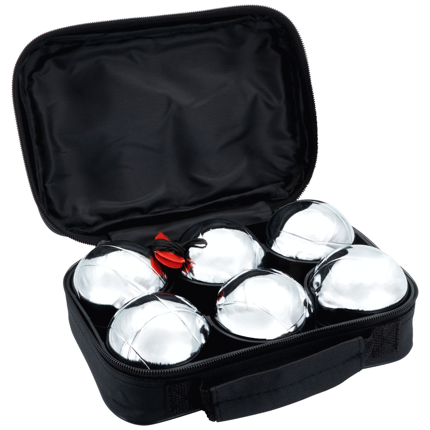 Quest 6pc Metal Boules Set - Silver