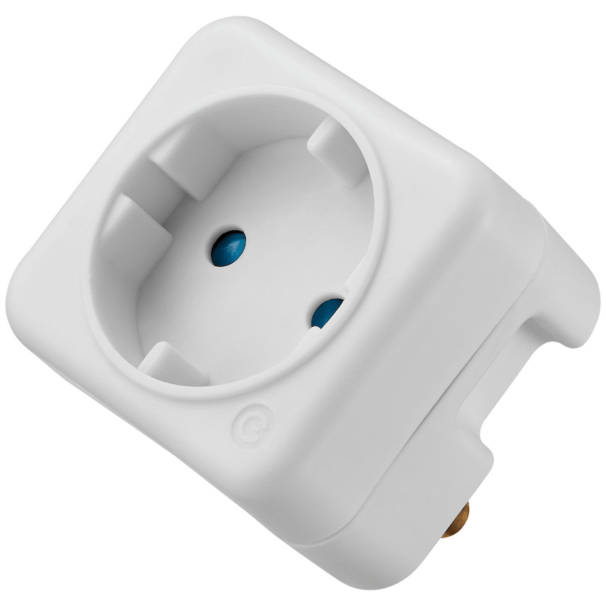Switched 1-Way Schuko Adaptor