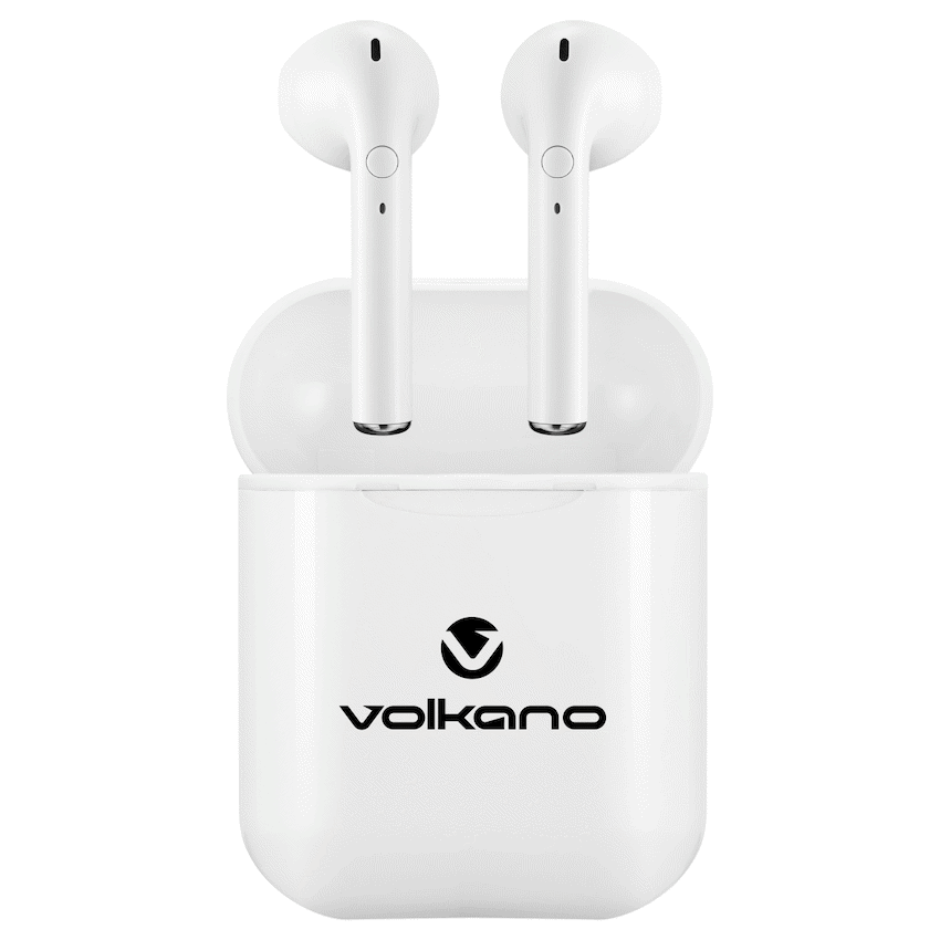 Volkano Buds Series TWS Without Silicone - White