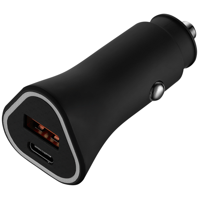 Rugged by Volkano Dual USB Car Charger with QC3.0 and PD