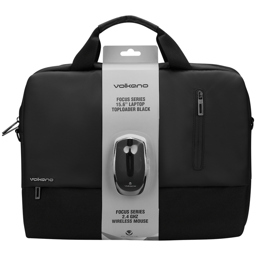 Volkano Focus Series 15.6" Laptop Toploader & Wireless Mouse