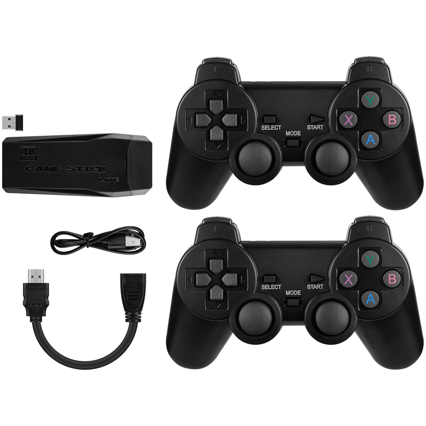 4K VX Game Console with Wireless Controllers - Black