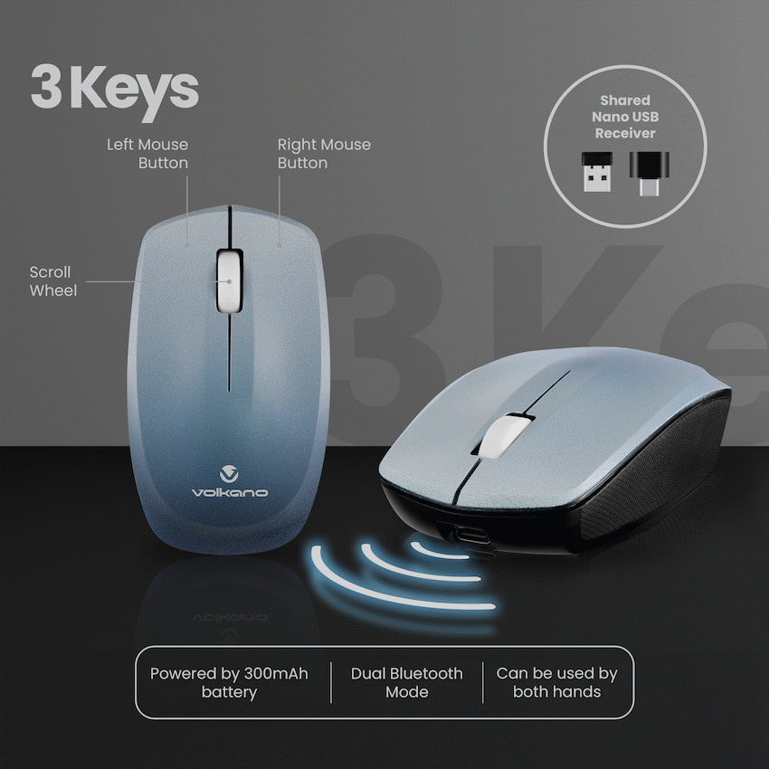 Volkano Prism Series Bluetooth Wireless Keyboard and Mouse - Image 4