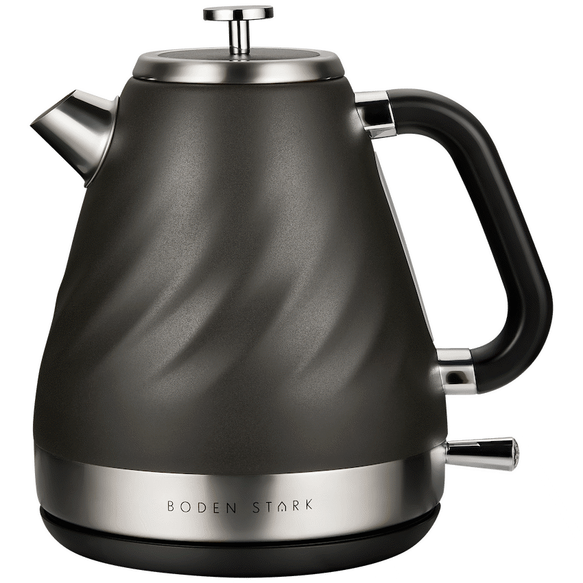 Boden Stark 1.7l Stainless Steel Kettle - Charcoal