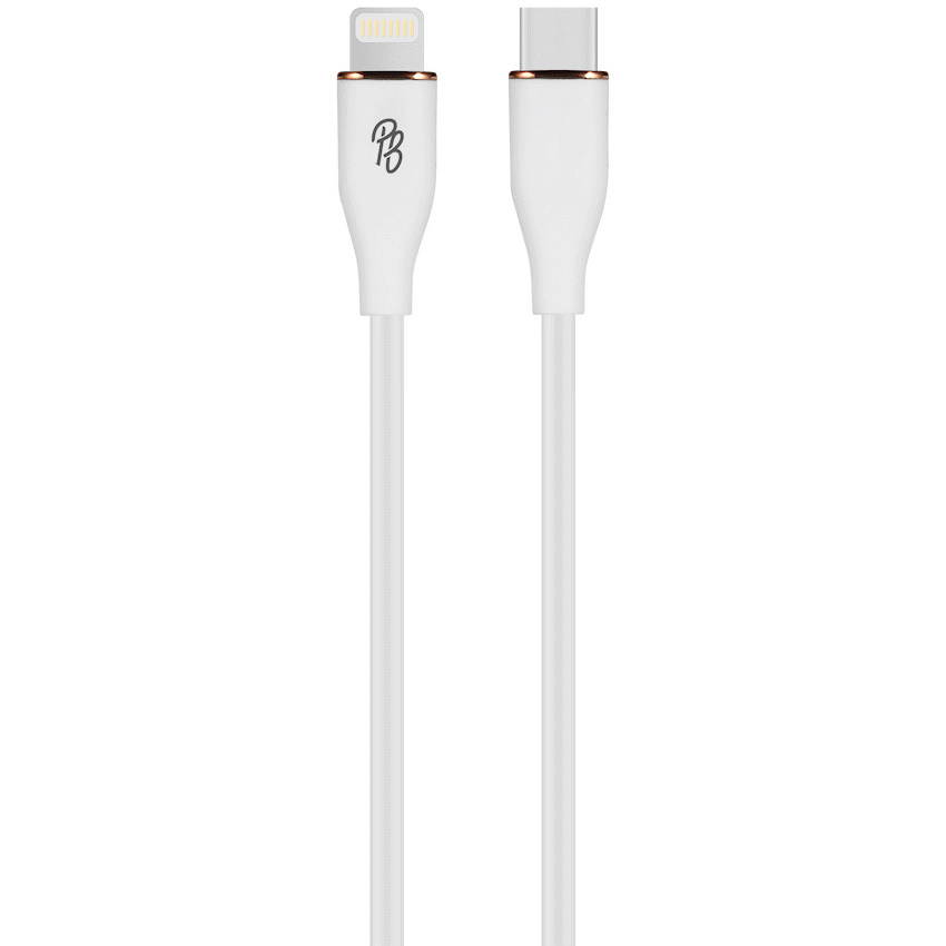 Pro Bass FlexiCord Series 2m 27w Type-C to Lightning Charging Cable - White