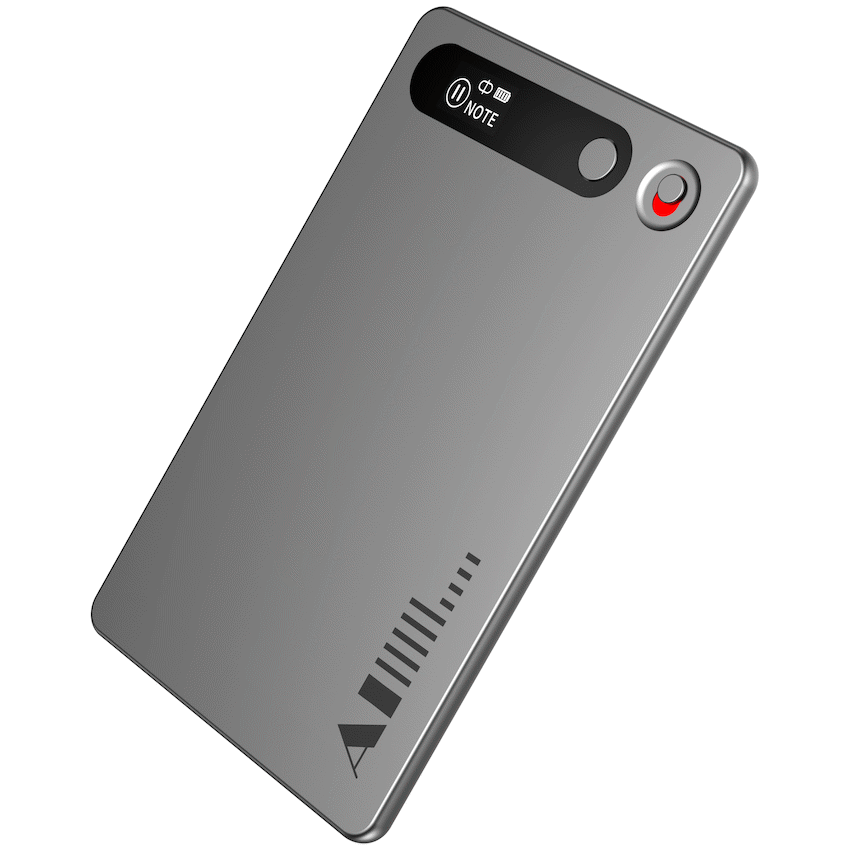 VolkanoX - Scribe Series Ai Voice Recorder - Gun Metal