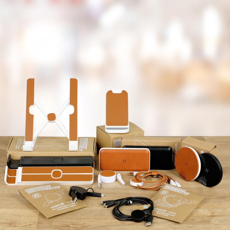 BRELA - @memorii Set of Recycled Laptop Stand and retractable cable - Image 3