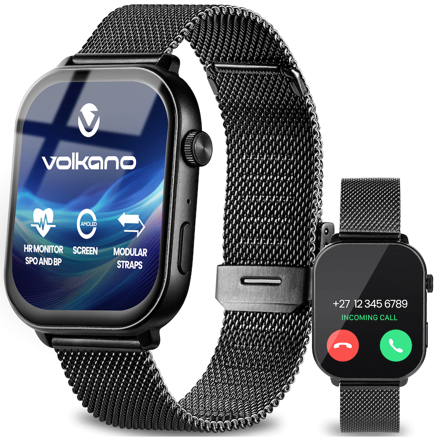 Volkano Trinity Series Smartwatch with Metal Mesh Strap