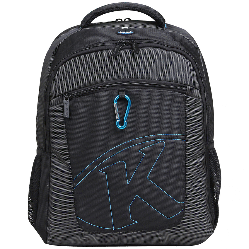 Kingsons 15.6" black laptop backpack with key chain