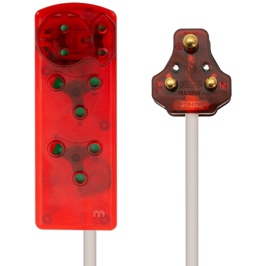 Ellies 4 Way High Surge Extension Lead - 3M