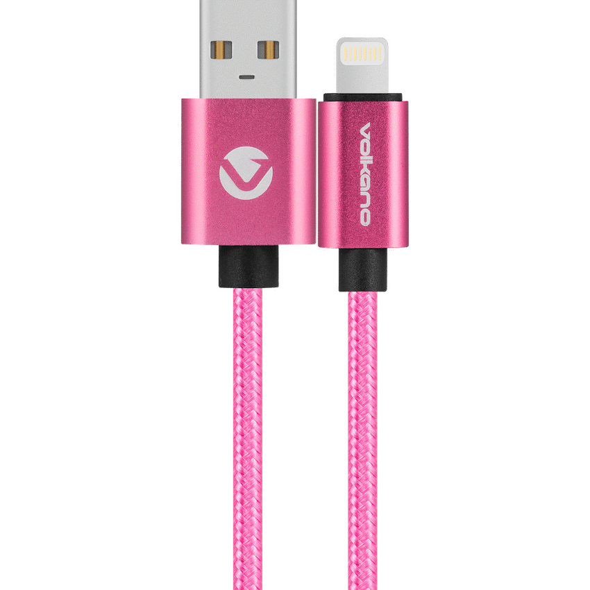 Volkano Fashion Series Lightning Cable 1.8m - Pink