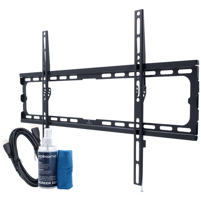 Volkano Steel Series Fixed TV Wall Mount Bundle for up to 86" TVs