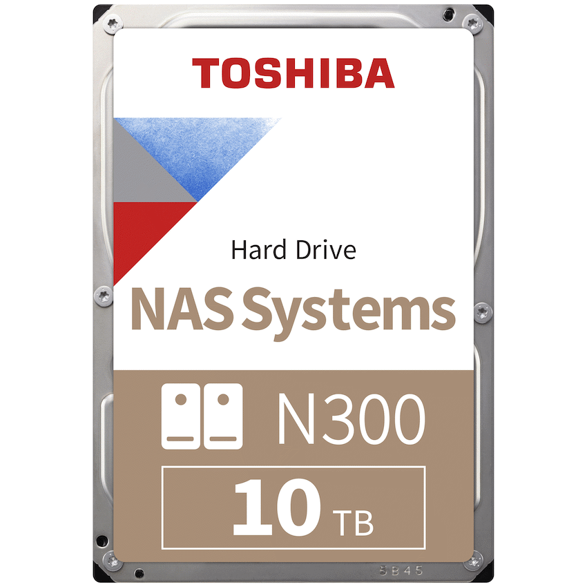 Toshiba N300 NAS Hard Drive 10TB SATA III (512MB/7200RPM)