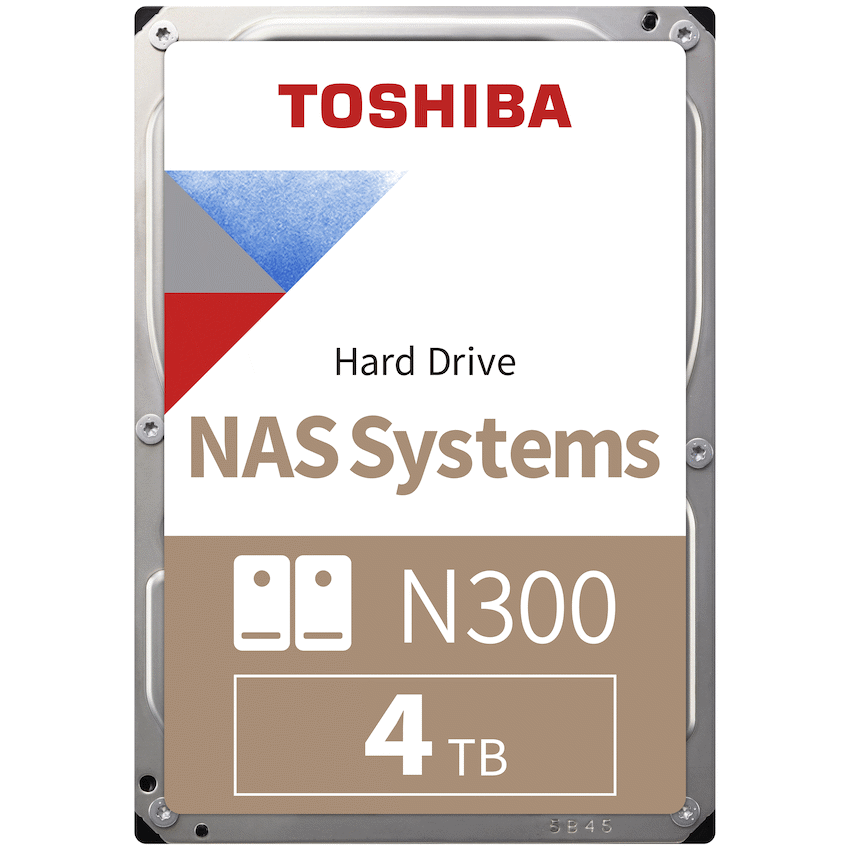 Toshiba N300 NAS Hard Drive 4TB SATA III  (512MB/7200RPM)