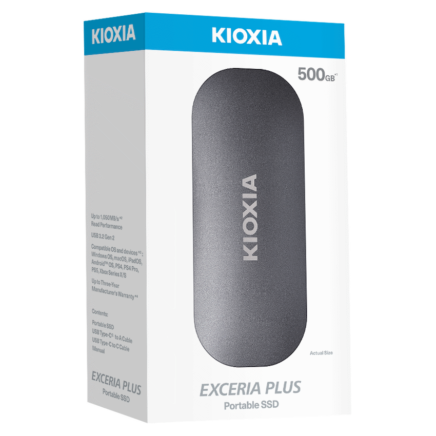 Kioxia Exceria Plus 500gb Portable SSD