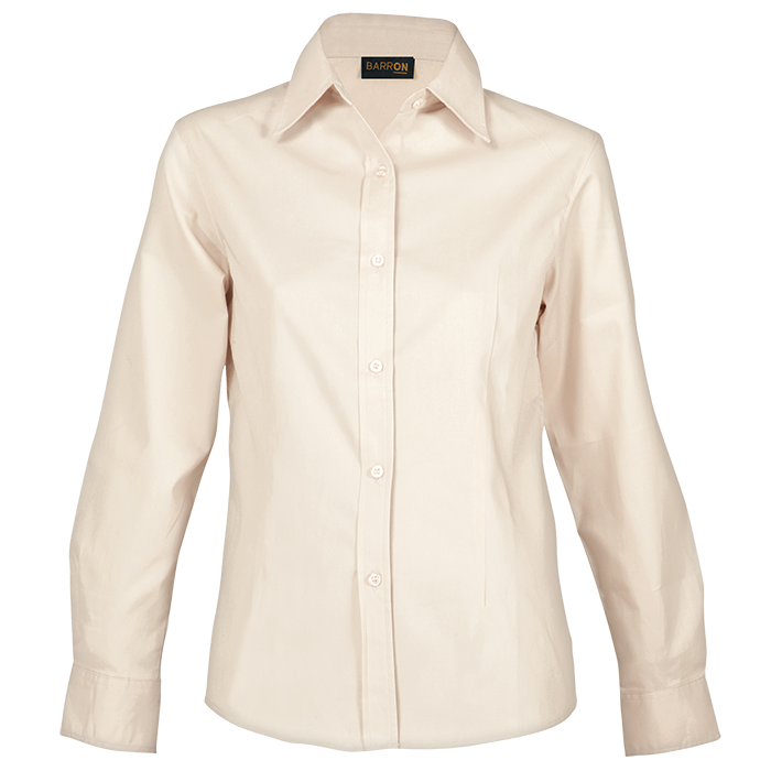 Brushed Cotton Twill Blouse Long Sleeve Ladies
