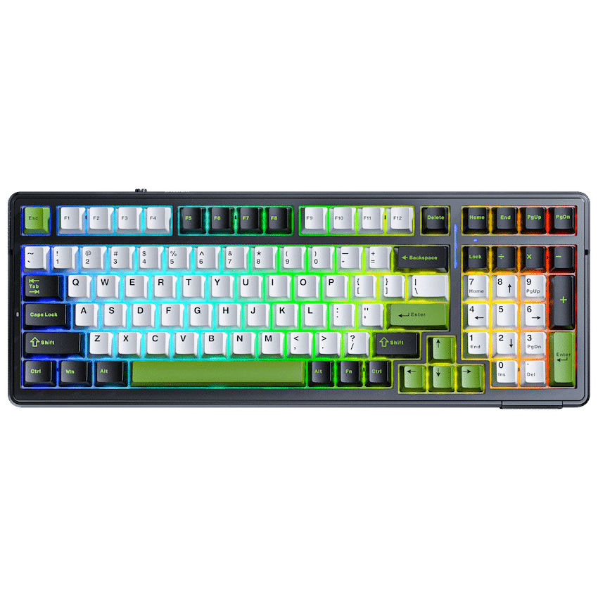 Aula Mechanical Gasket 80% Keyboard Multimode - Black/White/Grey