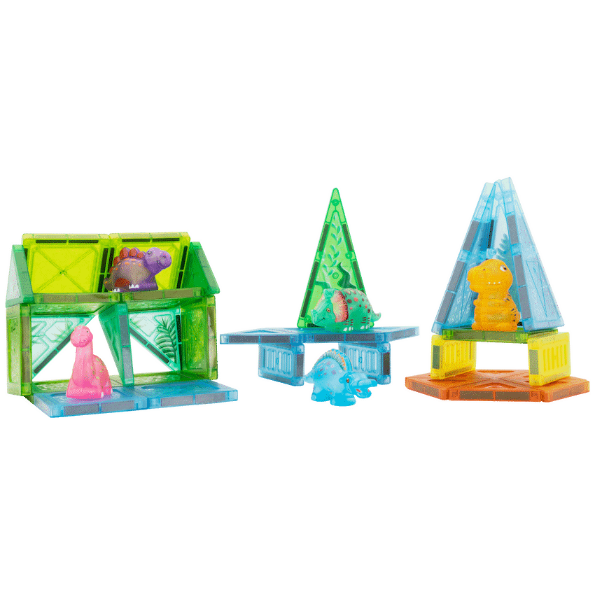 Edu-matic Mini-Mags 44pc Dinosaurs Magnetic Tiles