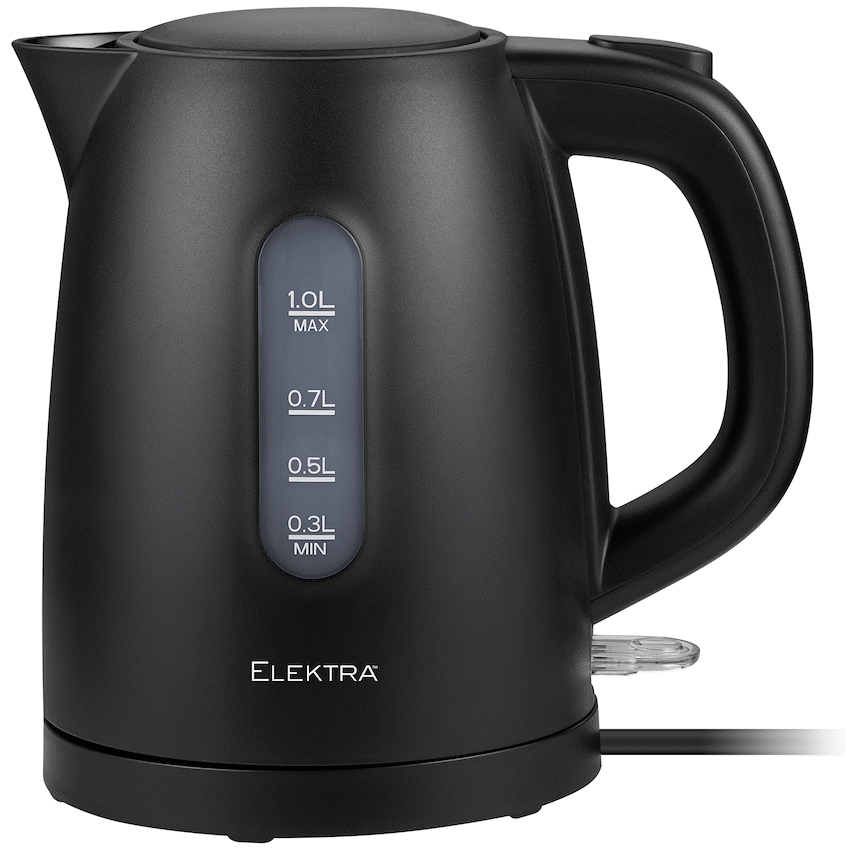 Elektra 1L Plastic Kettle - Black