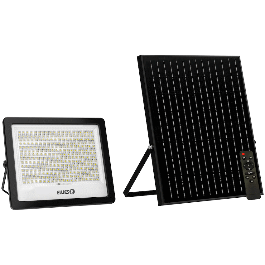 Ellies Nebula Series 300W Solar Flood Light  with 3CCT -BK