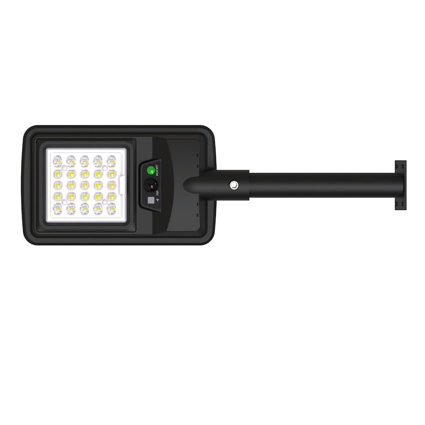 Ellies - Solar street light with Motion Sensor and 3CCT - BK