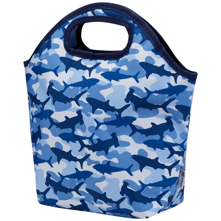 Quest Shark Cammo Lunch Bag Blue