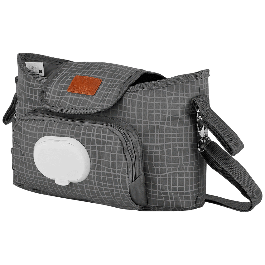 Totes Babe Wavy Series Stroller Caddy Grey
