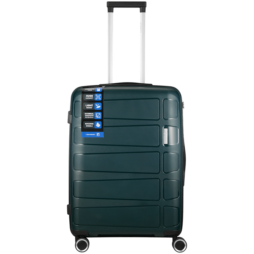 Travelwize Tourer PP 65cm 4-wheel Spinner Luggage Petrol