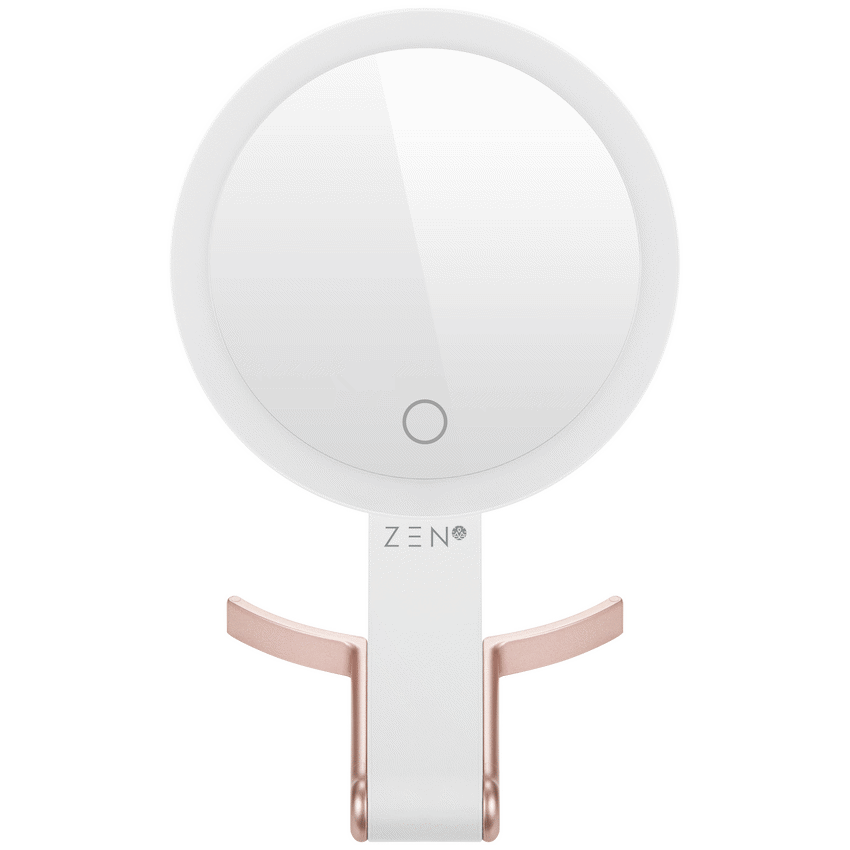 ZEN JestSet Series Portable Handheld LED Mirror - White