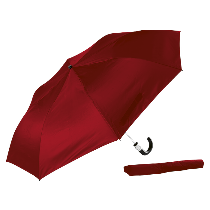 Gents Compact With Leather Handle