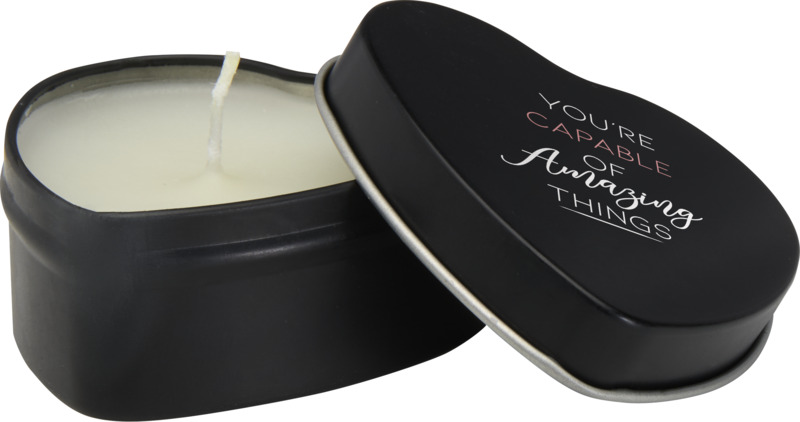 Blissful heart-shaped tin candle with vanilla aroma - Image 15