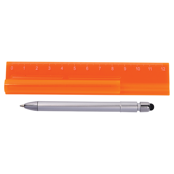 Translucent Ruler with Stylus Pen