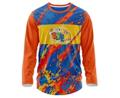 Custom Kids 3-4 Crew Neck Sub Long Sleeve Shirt